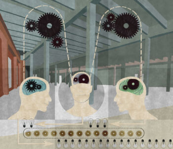 drawing by Sandrine Revel – the new open source production cluster, featuring an experimental model of sustainable economic production