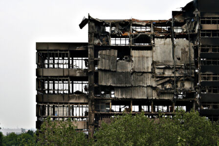 Burned Faculty of Architecture - by Sjors van Berkel via TU Delft