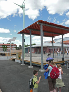 Theatre and wind turbine